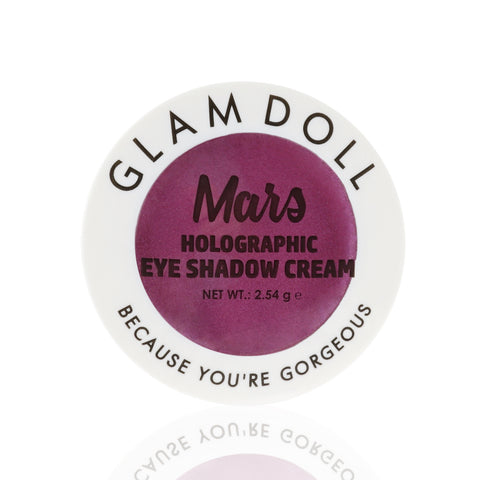 Mars Holographic Eyeshadow Cream Purple